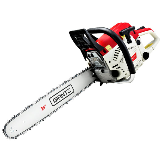 Giantz 58CC Chainsaw Commercial Petrol 20" Bar E-Start 20 Bar Pruning Chain Saw