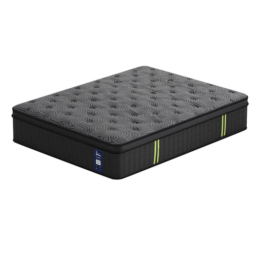 Levitex 34 cm Pocket Spring Mattress with Reinforced Edge Support & 5-Zone Pressure Relief Breathable Gel Memory Foam Hybrid Mattress for Back Pain Double