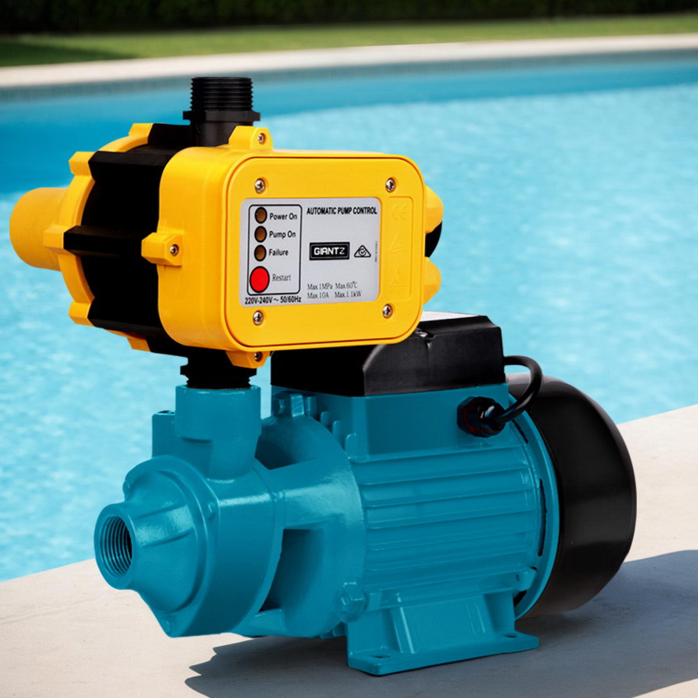 Giantz Peripheral Water Pump Garden Boiler Car Wash Auto Irrigation QB80 Yellow