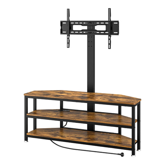 Artiss Corner TV Stand 32-70" w/ Mount LED Lights & Power Outlet Space Saving