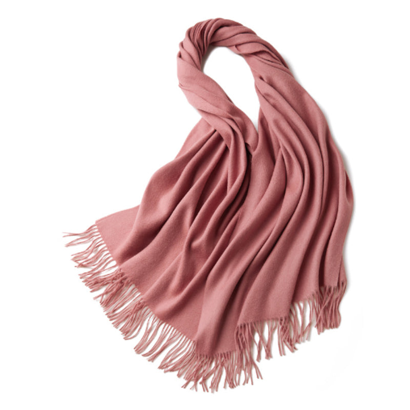 100% MERINO VIRGIN WOOL SHAWL 970115 PINK