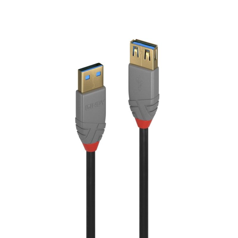 Lindy 1m USB-A 3.0 Extension Cable - Anthra Line