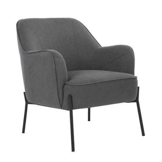 Upholstered Armchair Dark Grey