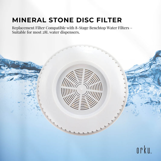 1x Mineral Stone Filter Disc Replacement For 8 Stage Benchtop - Cartridge Pad