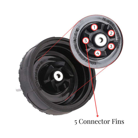 For Nutri Ninja Extractor Blade - 5 Fin Replacement Blender Part