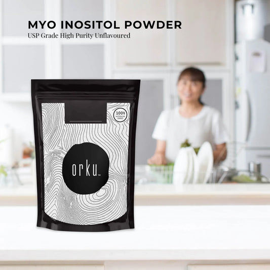 Orku 400g Myo Inositol Powder - USP Grade High Purity Unflavoured