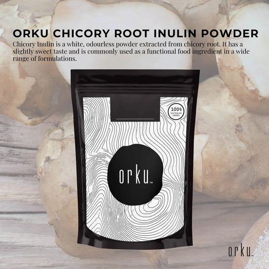 Orku 400g Chicory Root Inulin Powder - Unflavoured Food Ingredient