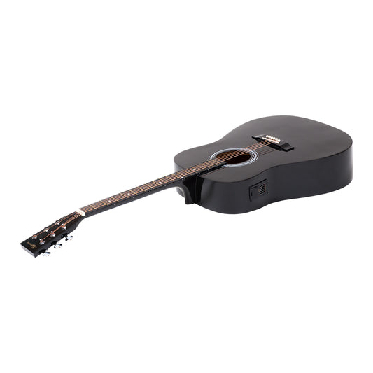 Karrera Electronic Acoustic Guitar 41in - Black