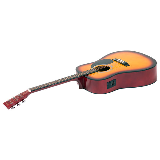 Karrera Electronic Acoustic Guitar 41in - Sunburst