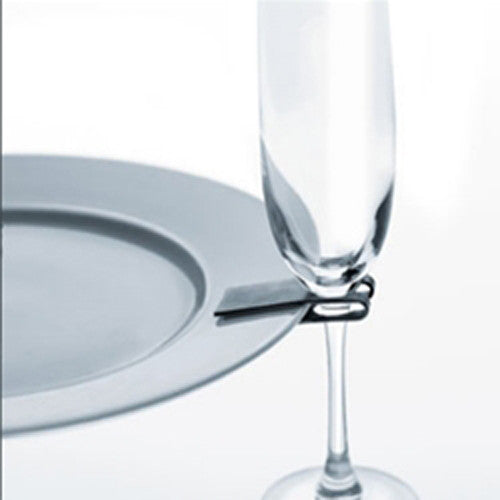 20 Pack Of 75mm White Wine Glass Dinner Lunch Plate Clip Holder - Stand Up Buffet Party - Promotion Merchandise Gift