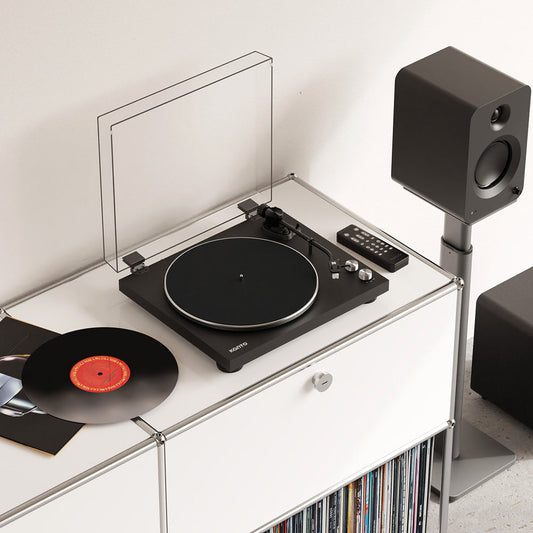 Kanto OBI3 Turntable with Bluetooth 5.3, Preamp, and Pitch Control - Matte Black
