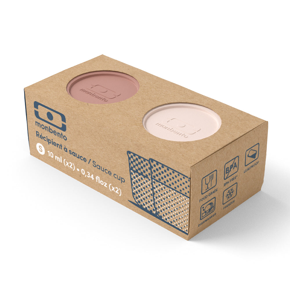 Monbento Mb Temple S Sauce Cups - Natural / Moka