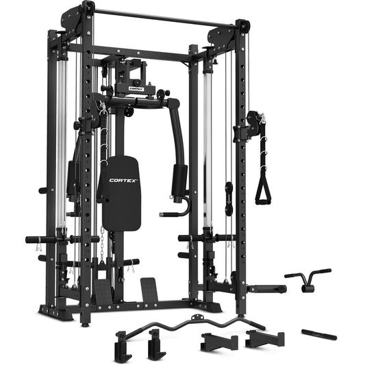 CORTEX PR5 Folding Power Rack with 90kg Standard Tri-Grip Weight & Bar Set