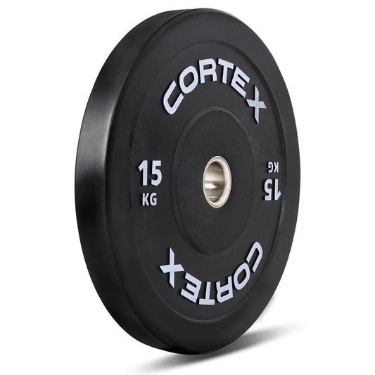 CORTEX Black Series V3 Rubber Olympic Bumper Plate 50mm 15kg (2 Pack)