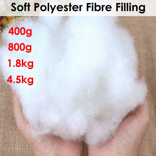 Soft Polyester Fiber Filling for Cushions, Pillows, Toys, and Crafts 400g