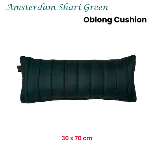 KAAT Amsterdam Shari Green Oblong Filled Cushion 30cm x 70cm