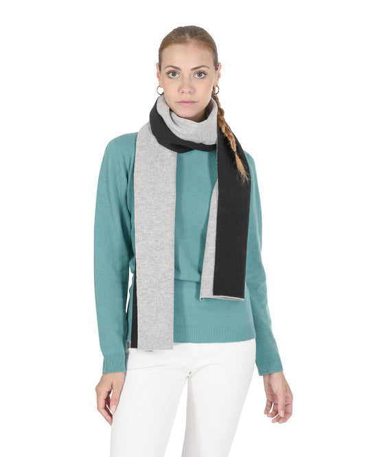Crown of Edinburgh Cashmere Women's Luxury Cashmere Wool Womens Scarf - Made in Italy in Multicolor - One Size