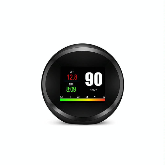 Car Hud Head Up Display Obd2 + Gps Mode Water Temp Speed Voltage Fuel Speed Alarm