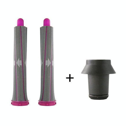 Long Barrel Pair & Adapter for Dyson Hair Dryer - Curling Iron Accessory