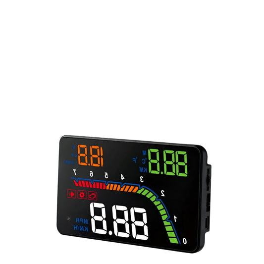 4 Inch Obd2 Head Up Display Car Speed Revolving Speed Fuel Consumption Fault Code Detection & Elimination