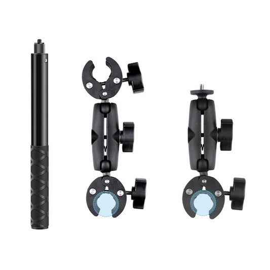 Adjustable Dual-head Handlebar Mount for Motorcycle Selfie Stick