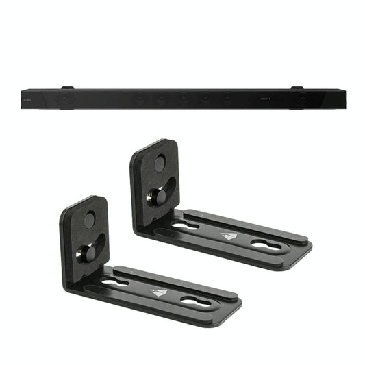Non-slip Wall Bracket for Long Strip Speakers - Black