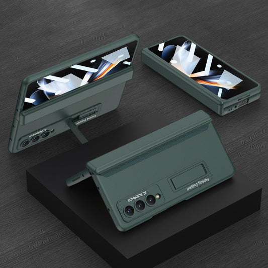 For Samsung Galaxy Z Fold4 5G Foldable Magnetic Hinge Case - Compact Design - Grey