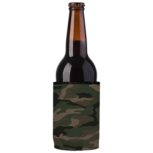 Green Camo Dot Pattern Stubby Cooler 2-Pack - Standard
