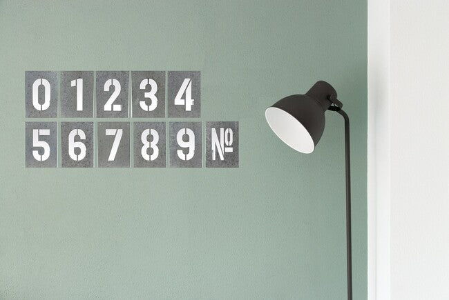 Number Wall Art 32cm