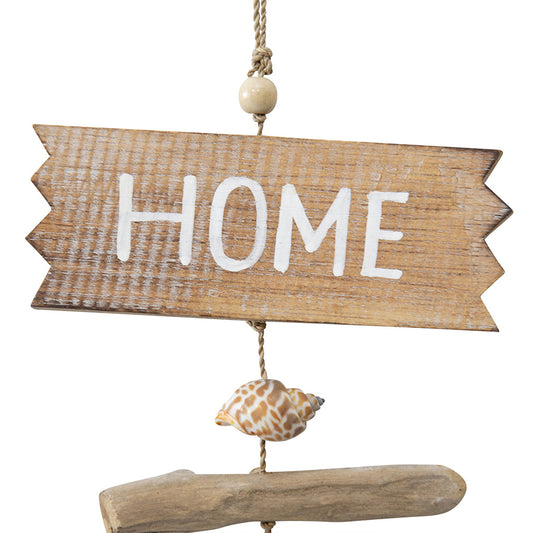 Handcrafted Our Home 2-Piece Driftwood W Fish Wall Art 15x50cm