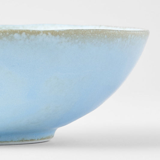 Bowl Oval 16.5cm Soda Blue Glaze