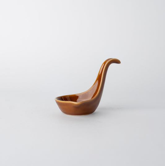 Upright Spoon 11cm Toffee Glaze
