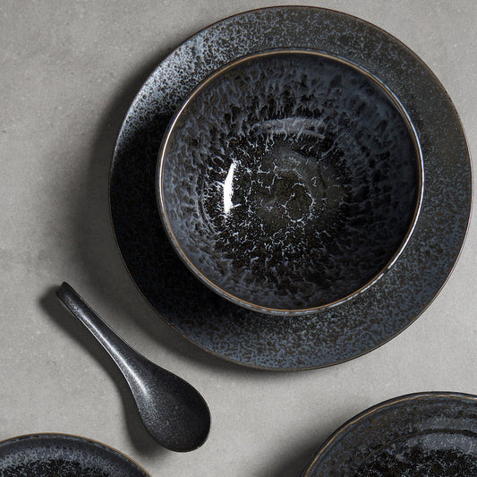 Side Plate 19cm Black Pearl Glaze