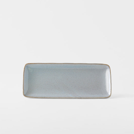Sashimi Plate 29cm Steel Grey Glaze