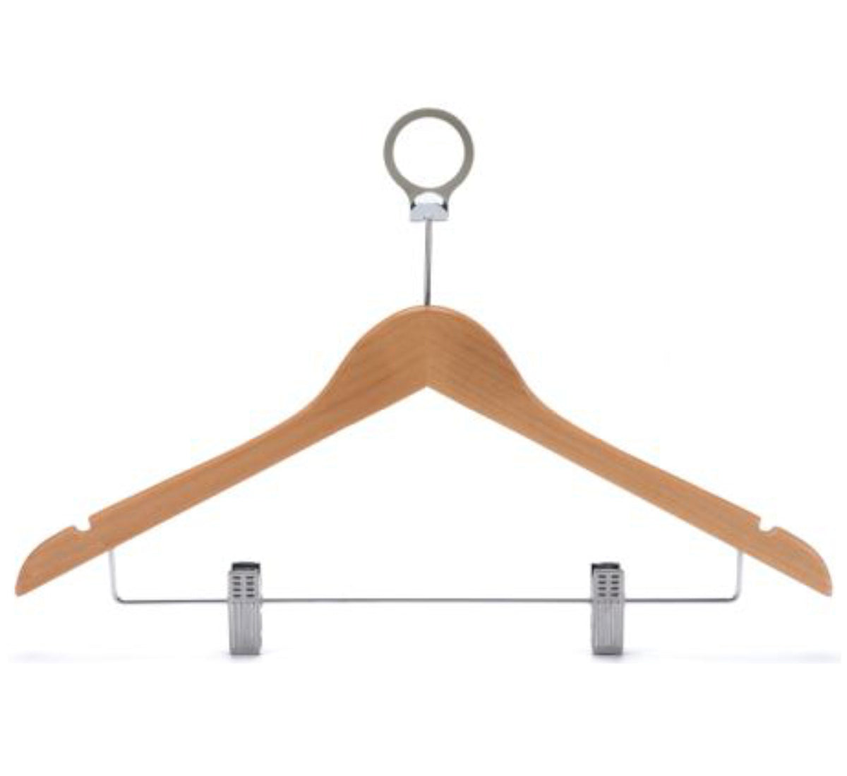 Anti-theftWooden Cloth Hanger - Natural Wood