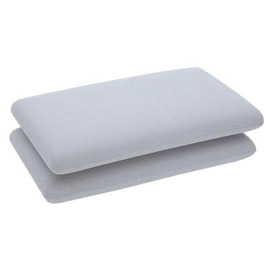 ROOMSENSE Cooling Memory Foam Pillows for Sleeping, Anti-Clumping Solid Core Bed Pillows for Hot Sleepers, Supportive Side Sleeper Pillow, Washable Cover Queen Size Set of 2, 70x40x10cm