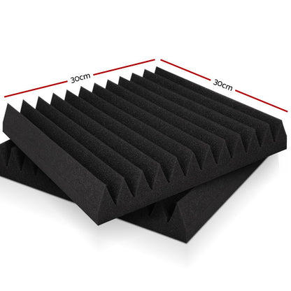 Alpha Acoustic Foam 20pcs 30x30x5cm Sound Absorption Proofing Panel Studio Wedge