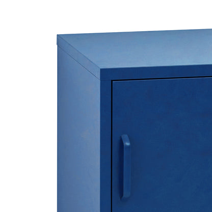 ArtissIn Bedside Table Metal Cabinet - MINI Blue