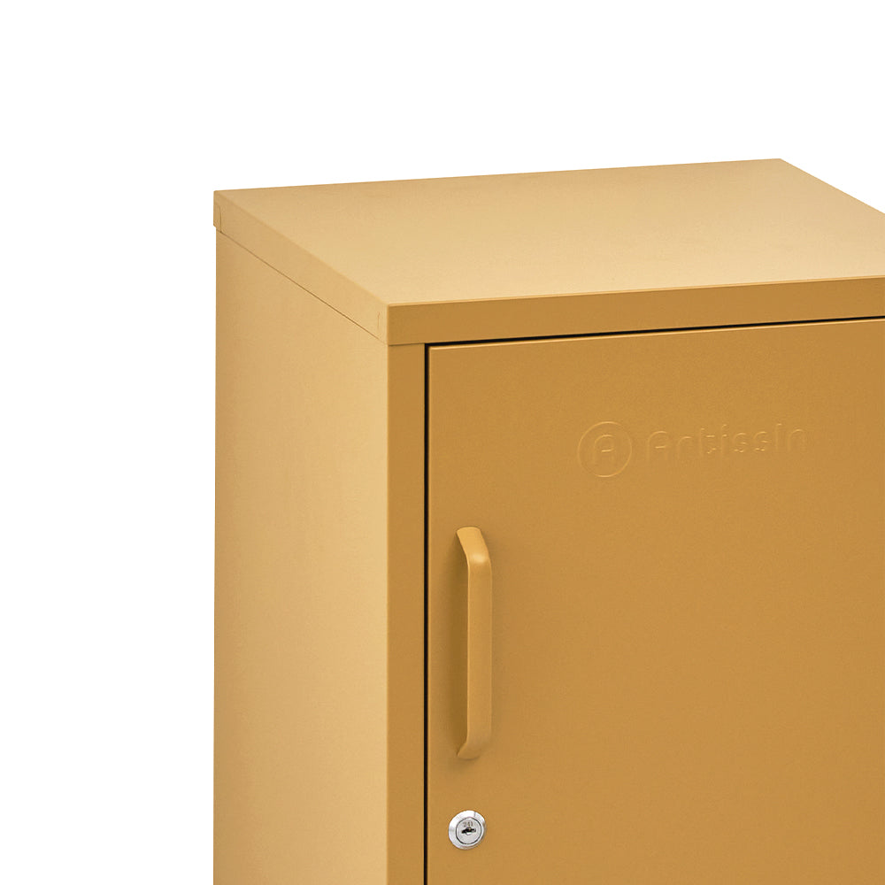 ArtissIn Bedside Table Metal Cabinet - MINI Yellow