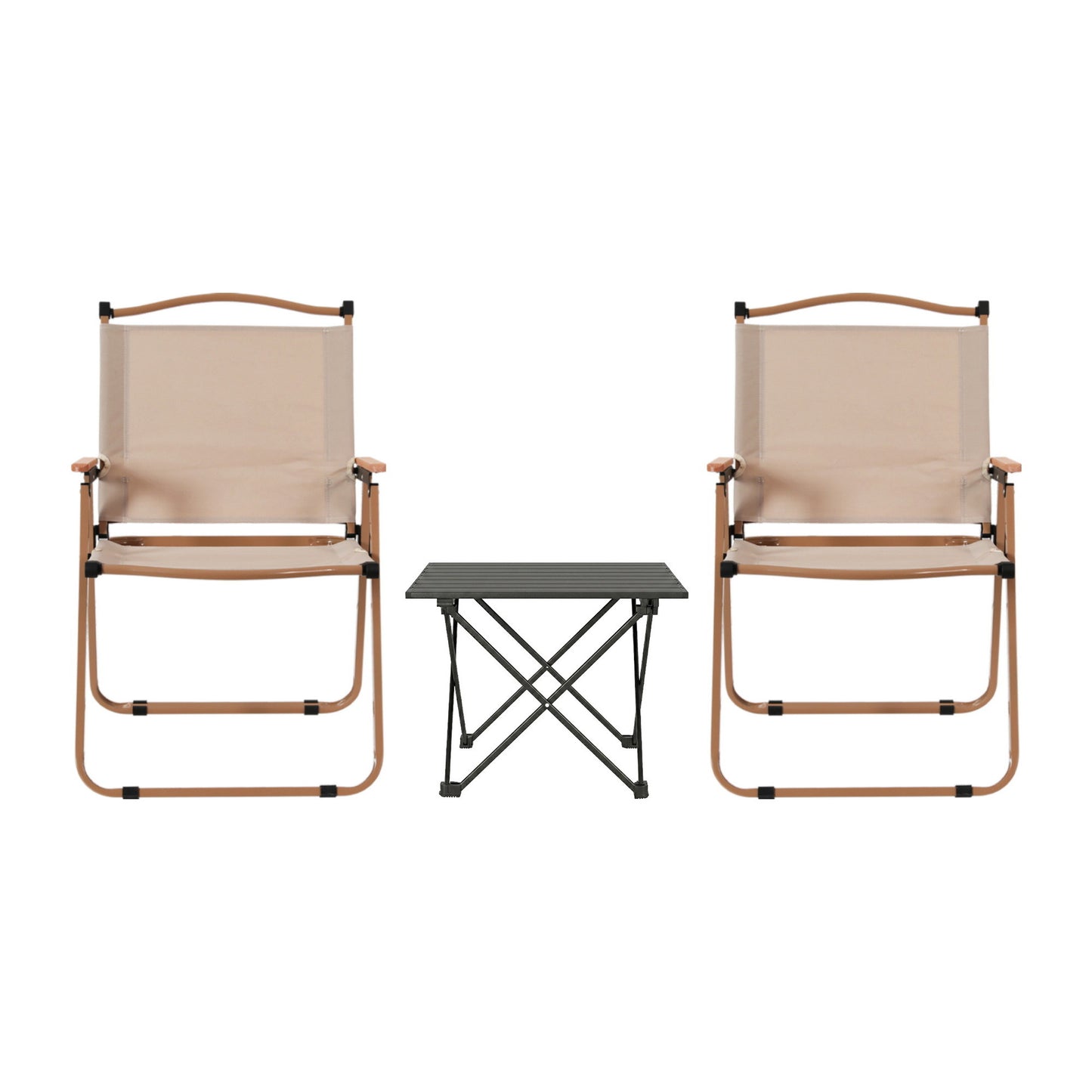 Weisshorn 3pc Camping Table Chair Set Outdoor Folding Aluminium Portable Picnic