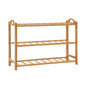 Artiss Shoe Rack Bamboo Shoe Storage 3-tier 9 Pairs