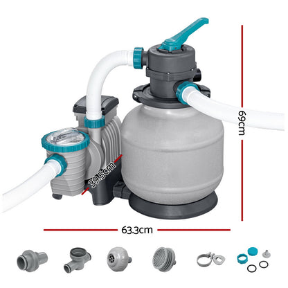 Bestway Pool Pump Sand Filter 2200GPH 8327L/H Pools Flowclear Filters