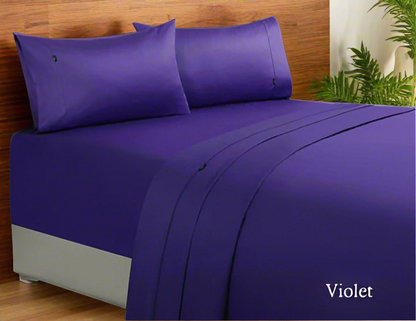 1000tc egyptian cotton sheet set 1 king single violet