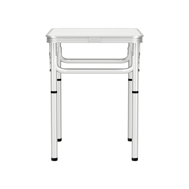 Weisshorn Folding Camping Table 60CM Adjustable Portable Outdoor Picnic Desk