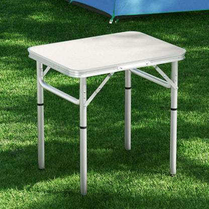 Weisshorn Folding Camping Table 60CM Adjustable Portable Outdoor Picnic Desk