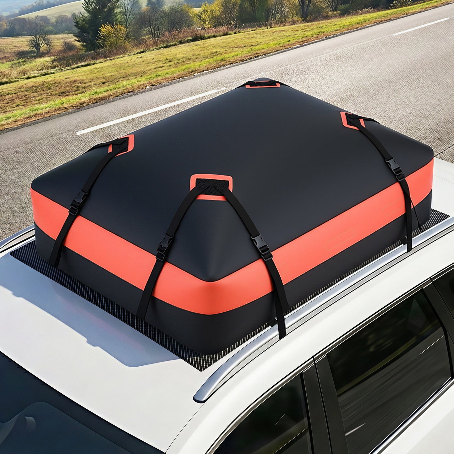 Giantz Roof Top Cargo Bag Waterproof Car Luggage Carrier 15 Cubic Ft Universal