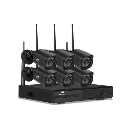 UL-TECH 3MP 8CH NVR Wireless 6 Security Cameras Set