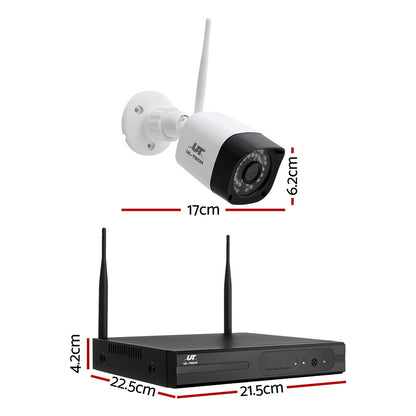 UL-tech 3MP Wireless CCTV 8CH 4 Square Camera