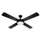 Devanti 52'' Ceiling Fan AC Motor w/Light w/Remote - Black