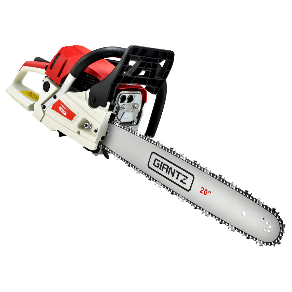 Giantz 58CC Chainsaw Commercial Petrol 20" Bar E-Start 20 Bar Pruning Chain Saw